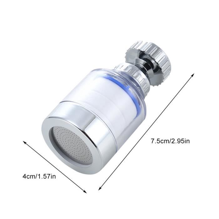 Filtre Eau Robinet Universel Anti-Calcaire – 360° Rotatif + 6 Cartouches PP – Eau Pure Facile