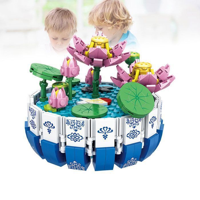 Blocs de Construction Floraux - Garosa - Kit d'Assemblage Fleur ...