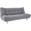 Canapé Clic Clac Luca 3 Places Gris Achat Vente