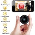 Mini Camera Espion Enregistreur WiFi 1080p Magnetic Cam sans Fil Nanny Cachée et Vision Nocturne-0