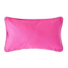 HOMESCAPES Housse de coussin Uni Fuchsia, 30 x 50 cm