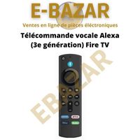 Télécommande vocale Alexa (3e génération) pour Fire TV, avec boutons de contrôle de la TV, Appareil Fire TV