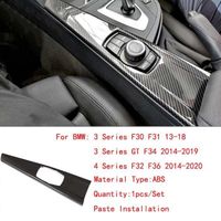 Décoration véhicule,Pour BMW 3 4 3GT Série F30 F34 F36 F32 Center Climatisation A-C Évent Sortie Panneau - Multi panel Carbon
