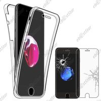ebestStar ® pour Apple iPhone 8 (2017) 4,7", iPhone 7 (2016) - Coque Intégrale Avant et Arrière Silicone Gel + Verre Trempé,