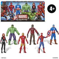 Coffret de 6 figurines Marvel Titan Hero - MARVEL - Titan Hero Series - Mixte - Blanc - A partir de 4 ans