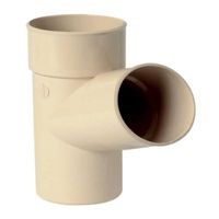 Culotte PVC - NICOLL - 67° Male/Femelle - Pour descente PVC 80 sable