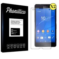 Verre Trempe Sony Xperia Z3 COMPACT - [Pack 2] Film Vitre Protection Ecran Ultra Resistant [Phonillico®]