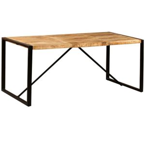 TABLE À MANGER SEULE Table de salle à manger - FOREVEN - Bois de mangui