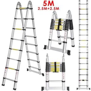 /Échelle t/élescopique multifonction en aluminium Antid/érapante Conforme /à la norme EN131 CE Charge maximale : 150 kg