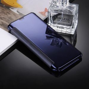 COQUE - BUMPER Samsung Galaxy S8 PLUS Coque Effet miroir avec Rabat et Sleep / Wake-up Function (Dark Blue)