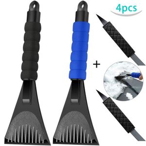 Graceme Multifonction Balai Neige Gratte-Givre Grattoir Brosse Pelle Glace Pare Brise Fen/être Outil dhiver Voiture Auto