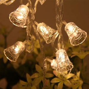 GUIRLANDE DE NOËL Batterie 1.5M 10LEDs Lumière blanche chaude Guirla