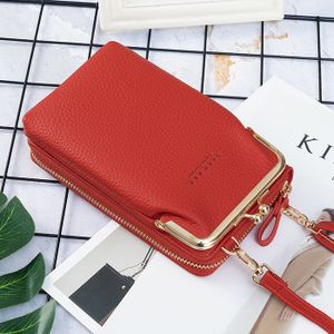 Narunii Pochette Portable Transparente - Sac Bandoulière Cuir PU Avec Fenêtre Tactile - Idée Cadeau Fête