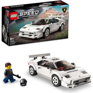 VOITURE À CONSTRUIRE LEGO® 76908 Speed Champions Lamborghini Countach, Jouet modèle de Voiture de Course Pour les Enfants de 8 Ans et Plus