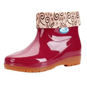 bottes imperméables fourrées femme