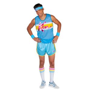 DÉGUISEMENT - PANOPLIE Déguisement Ken aérobique homme - XL - Barbie - Costume complet avec haut, short, chaussettes et bandeaux