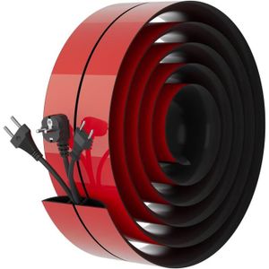 Cache Cable Flexible, Passe Cable Sol, Auto-Adhésif de Goulotte Electrique,  pour Cachez et Protégez Les Câbles Facilement et Prévient Les Accidents