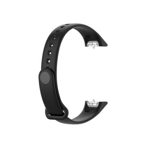 BRACELET MONTRE CONNEC. CONNECTEUR DE BRACELET ,Black--Bracelet de rechange pour montre connectée, en Silicone, avec boucle souple, pour Samsung Galaxy Fit