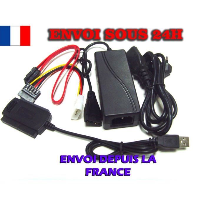 Generic Câble USB SATA 3 vers USB 2.0 adaptateur jusqu'à 480 Mbps Pour  disque dur externe SSD à prix pas cher
