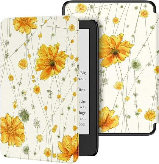Étui Cuir PU Pour Kindle 11e Génération 6'' – Fonction Veille/réveil Automatique, Fente Carte, Support Intégré - 4