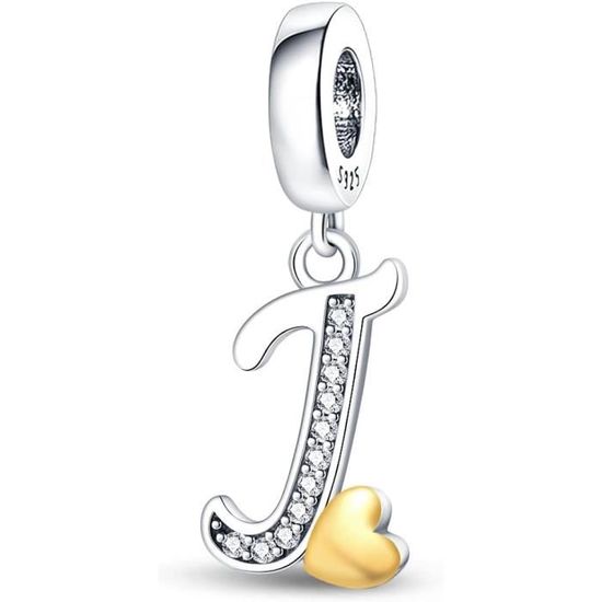 Pendentif Ancien En Argent Massif 925 - Lettre D Style Art Déco - Breloque Créateur Occasion
