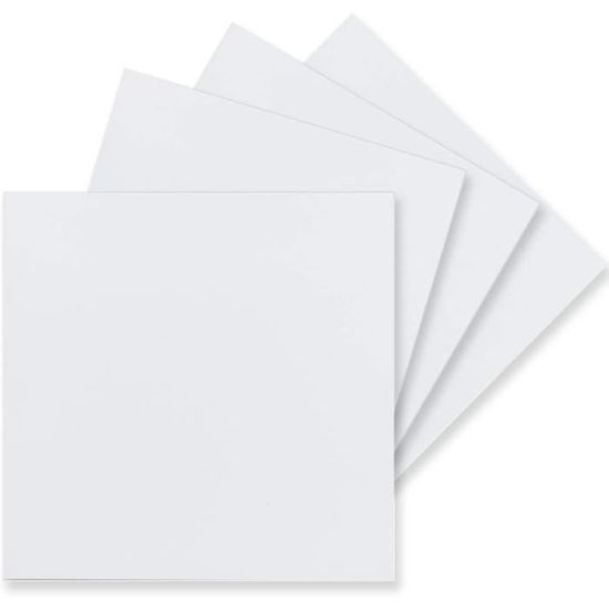 100 Cartes Carrées 15x15 Cm Vanille 240 G/m² - Cartes Postales, Invitations, Bricolage