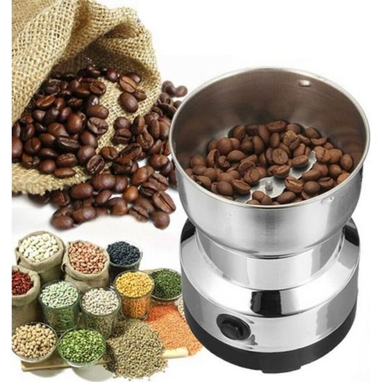 Moulin à café électrique - A74 - Capacité 100g - Moulin à épices - Noix