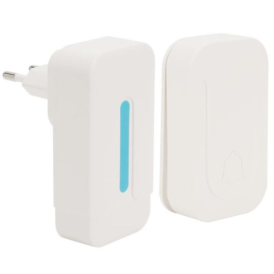 URB sonnette d'entrée Sonnette de porte sans fil Kit de sonnette auto ...