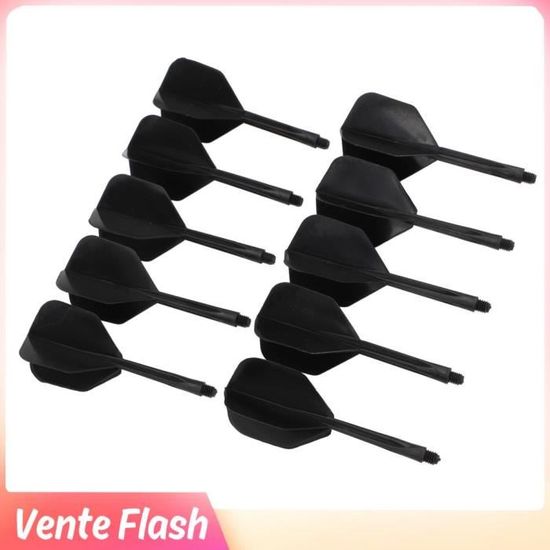 Lot De 12 Tiges De Fléchettes En Plastique Nylon - Noir, Avec Lumières - Pour Jeu De Fléchettes, Remplacement