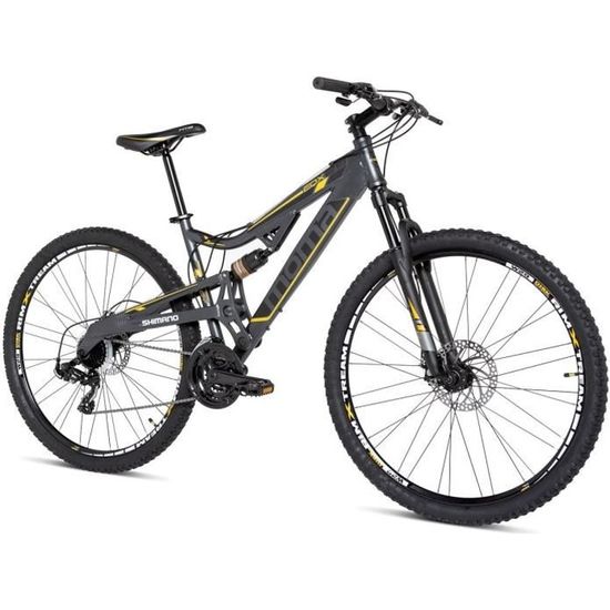 Vélo VTT MOMA BIKES EQX 29" Aluminium SHIMANO 24 Vitesses Freins à disques Double suspension (Taille M/L)