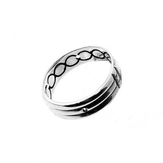 Bague Argent 925 Cristal Blanc - Taille 54, Anneau Fin, Poinçon