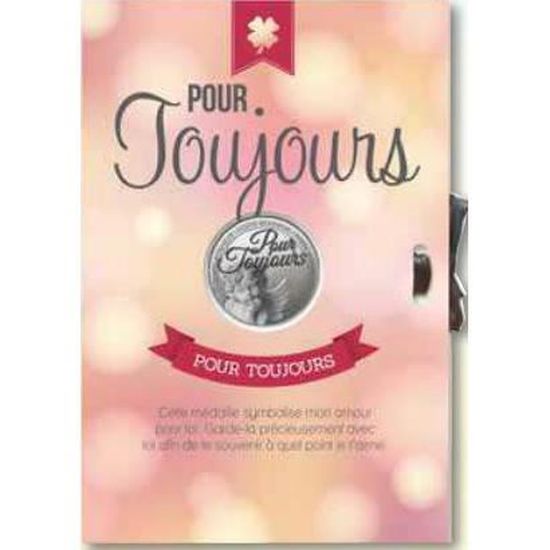Carte Medaille Porte Bonheur Pour Toujours Achat Vente Kit De Decoration Cdiscount