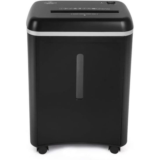 Pavo Destructeur De Documents Premium 6 Feuilles – Coupe Bandes 6 Mm, Carte Crédit, Corbeille 10 L, Noir