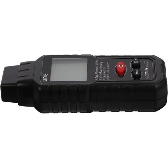 Hygromètre 3 En 1 Numérique - Mesure Humidité Bois, Matériaux De Construction Et Température, écran LCD, Piles LR44