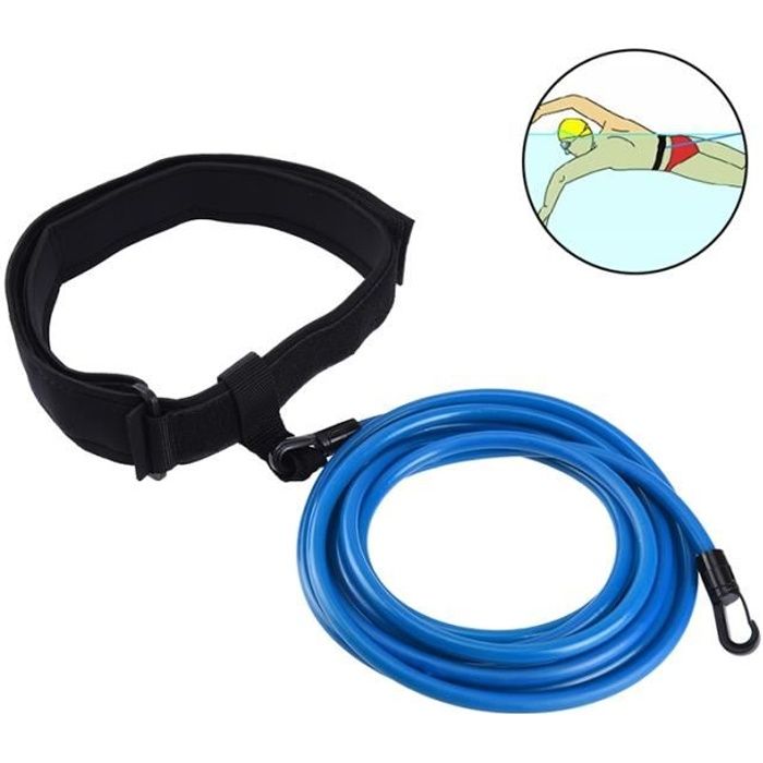 Formation Natation Corde Élastique Set (6 * 10 * 4 Mètre Bleu)