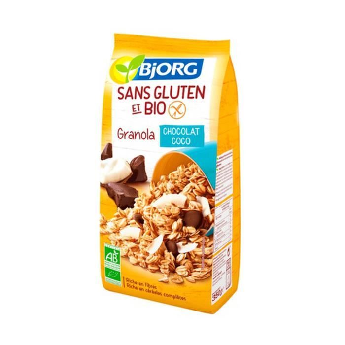 Bjorg+Granola Chocolat Coco sans gluten 350 g (Chocolat - Coco)
