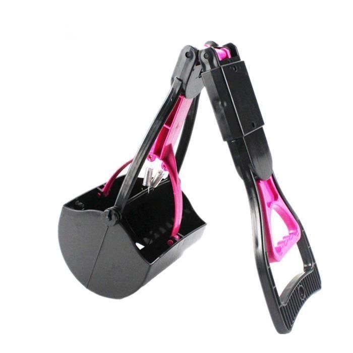 HT Ramasse Crottes à Mâchoire - Pelle à Déjections pour Chien Chat Pliable Rose - HTPRM824AA6994