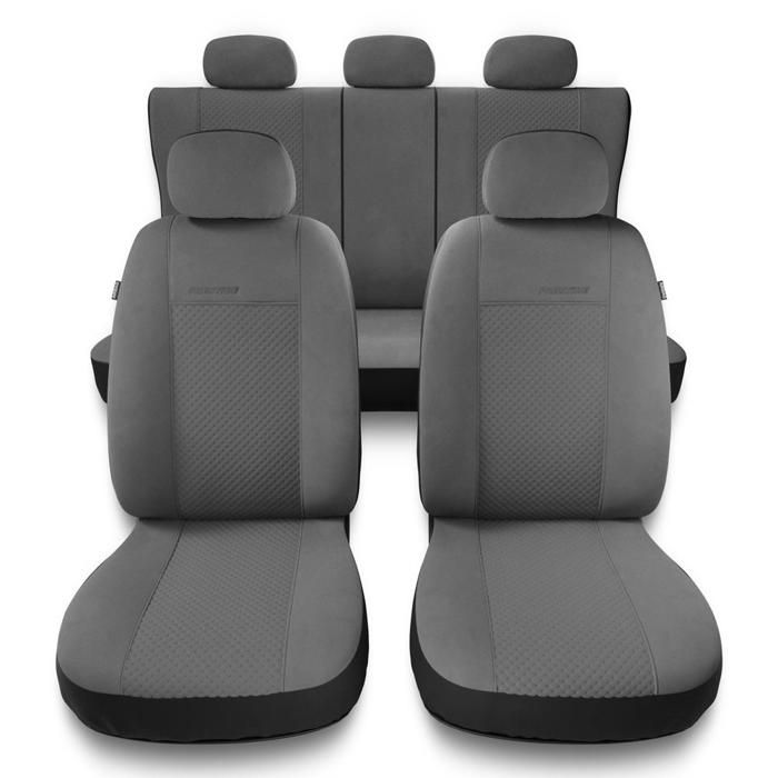 PG-2 Gris - Housses de sieges universelles compatibles avec RENAULT MEGANE 1 2 3 4 III IV PU8908