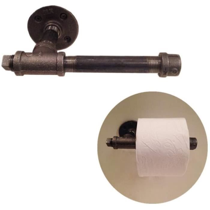 SERVITEUR WC KANKOO Porte Rouleau Papier WC Mural devidoir Papier WC Noir Rouleau de Papier Toilette PorteRouleau de Toilette et701