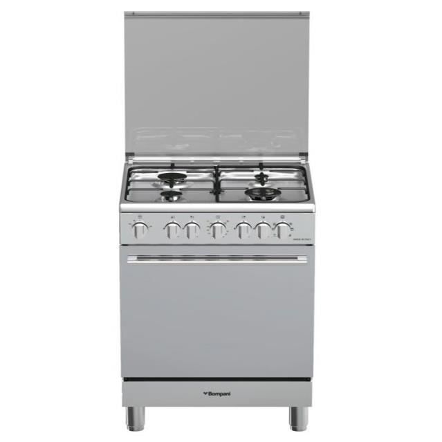 Bompani BO643ME-N, Cuisinière, Acier inoxydable, Rotatif, Devant, Acier inoxydable, émail
