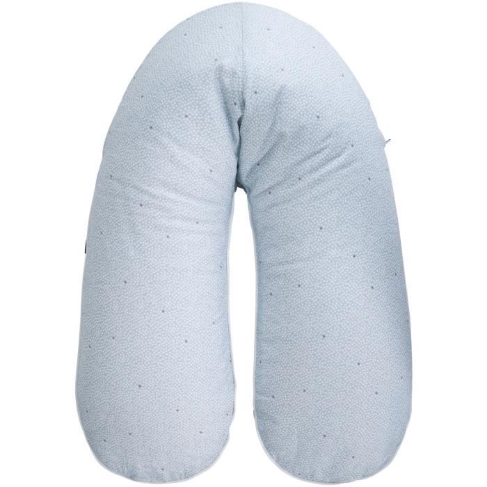 CANDIDE Coussin de maternité gris pois blanc