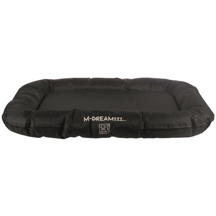 M-PETS Coussin rectangulaire Falster M - 100x75x12cm - Noir - Pour chien