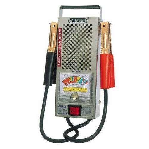 Draper Tools Testeur de charge de batteries 100 Amp Bleu