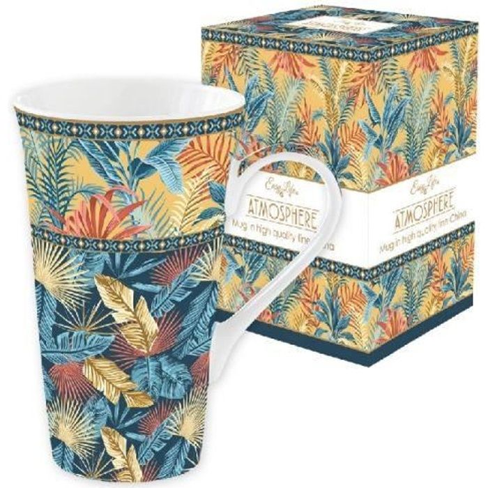 COFFRET MUG EN PORCELAINE 600 ML EQUATEUR - EASYLIFE