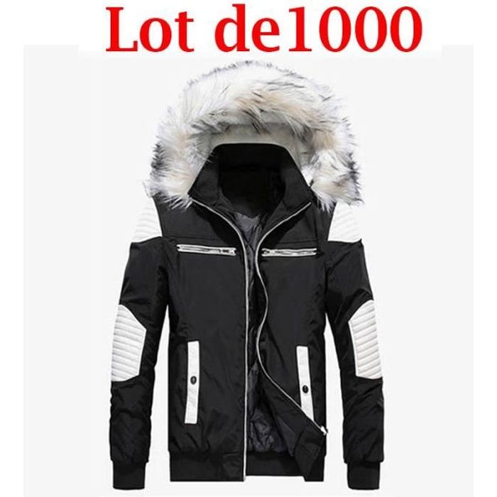Manteau homme Parka long pour manteau de Marque zippé Manteau Épaissir Longue section Vêtement Masculin manteau homme