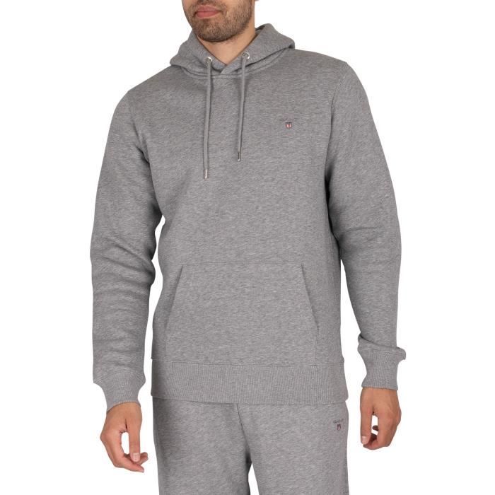 GANT Pour des hommes Sweat à capuche original, Gris
