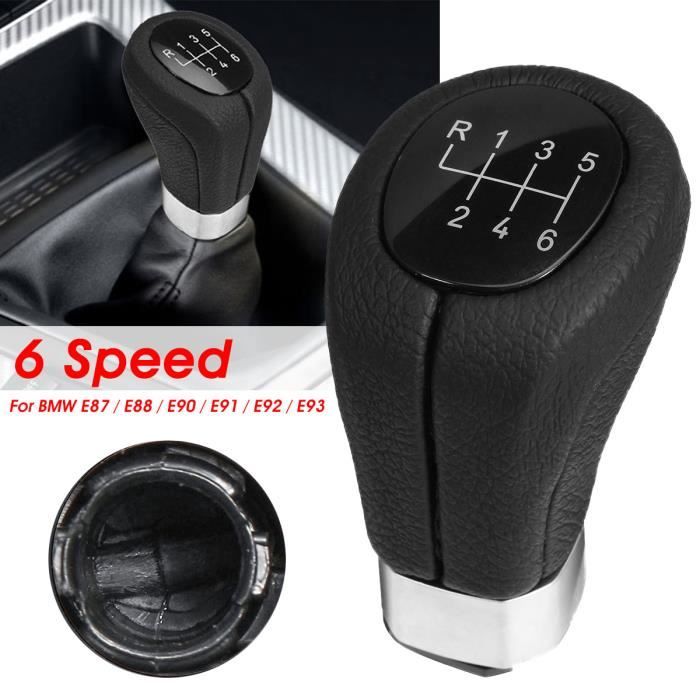 T4W Pommeau de Levier de vitesse Pour BMW 1 3 Series E81 E82 E87 E87 LCI E90 E91 E92 E92 6-Vitesse