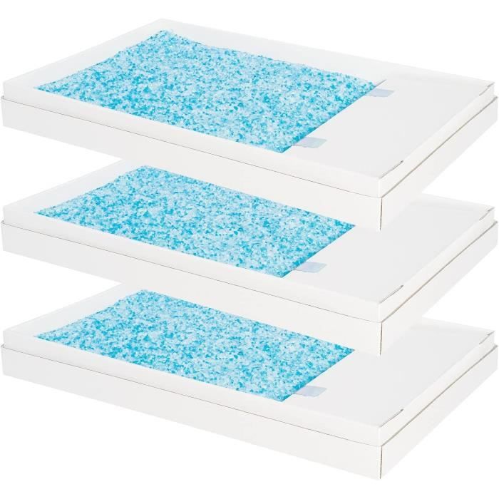 PetSafe Litiere pour bac a litiere autonettoyant ScoopFree, plateau de litiere en cristal bleu, Recharge Litiere PetSafe Abs