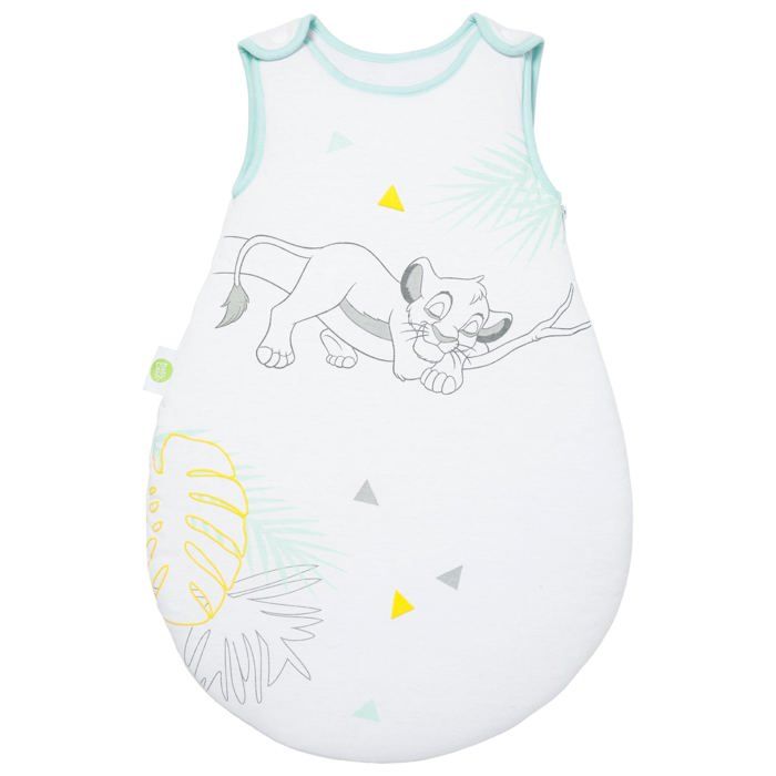 DISNEY Gigoteuse 0-6 mois Roi lion - 65 cm - Pression - Jersey 100% coton doublure 100% coton
