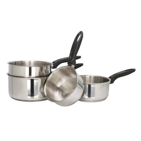 Lot de 4 Casseroles Inox